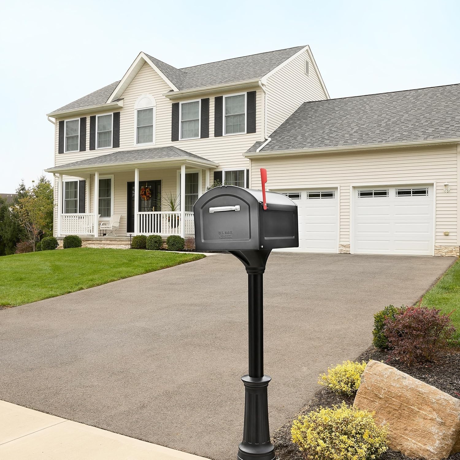 Architectural Mailboxes 950020P-10 Centennial Post Mount Mailbox, Extra Large gallery