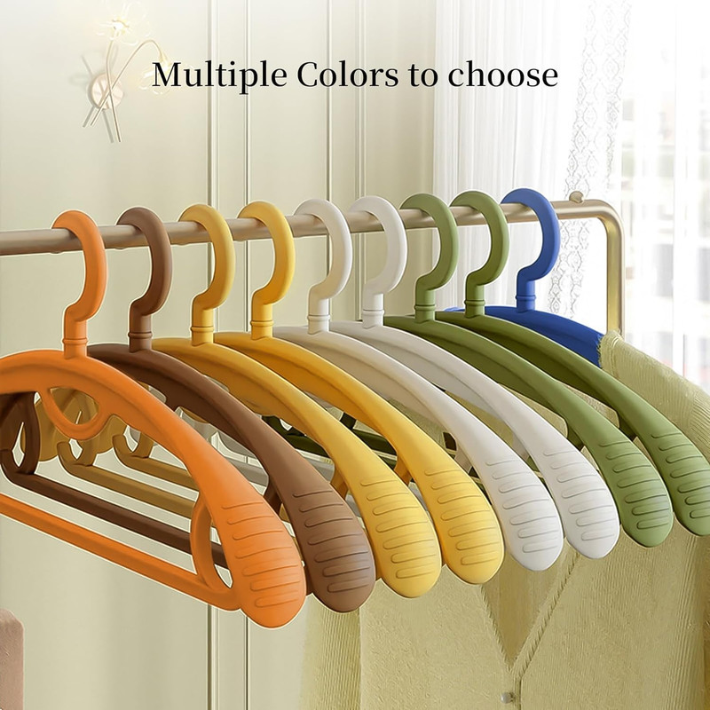 Plastic Clothes Hanger, Extra Thick Plastic Wide Shoulder Adult 360 Degrees Rota gallery