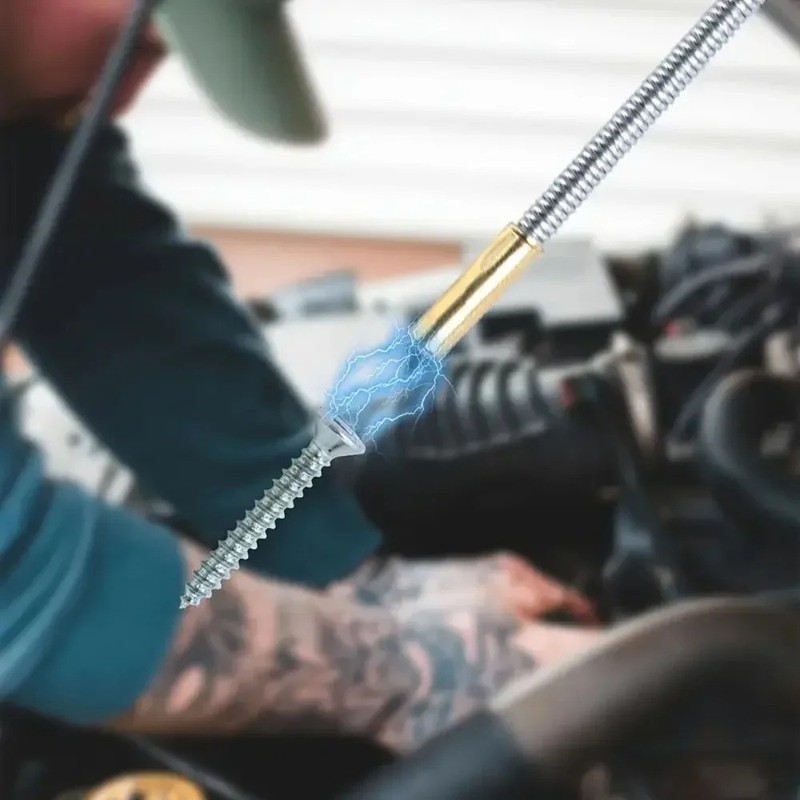 Flexible Magnetic Pickup Tool with Strong Suction Rod - Bendable for Auto Repair gallery