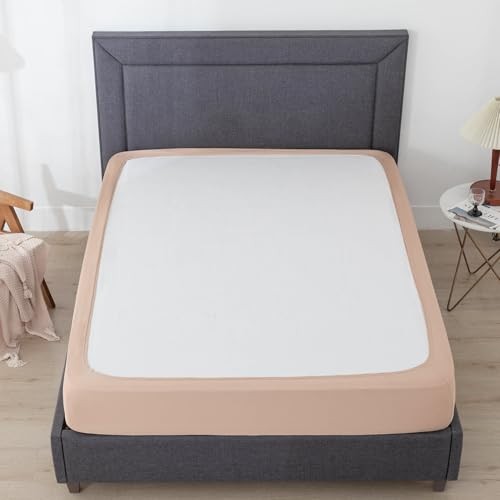 Box Spring Cover Size - Elastic Wrap Around 4 Sides Bed Skirt, with King Camel gallery