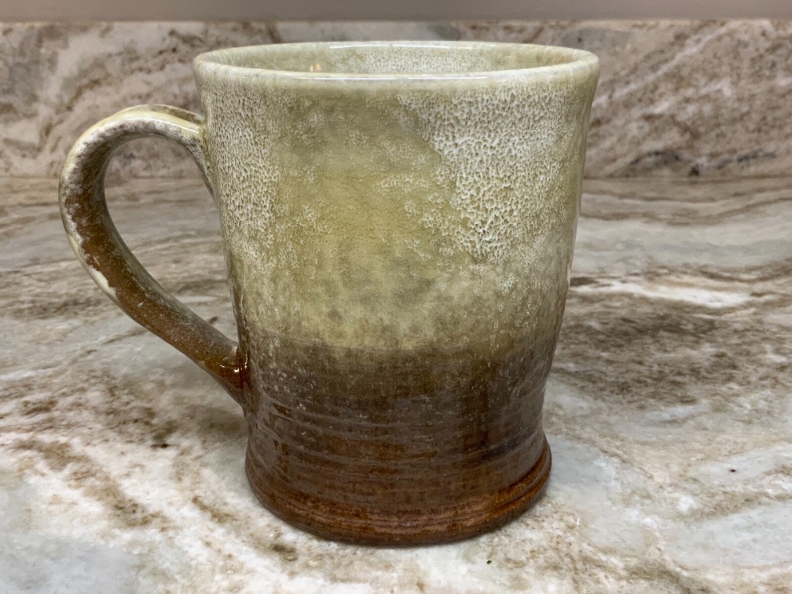 Large Coffee Mug Choose Blue, Red, Green or Gray. Stoneware Over And Back. New. gallery