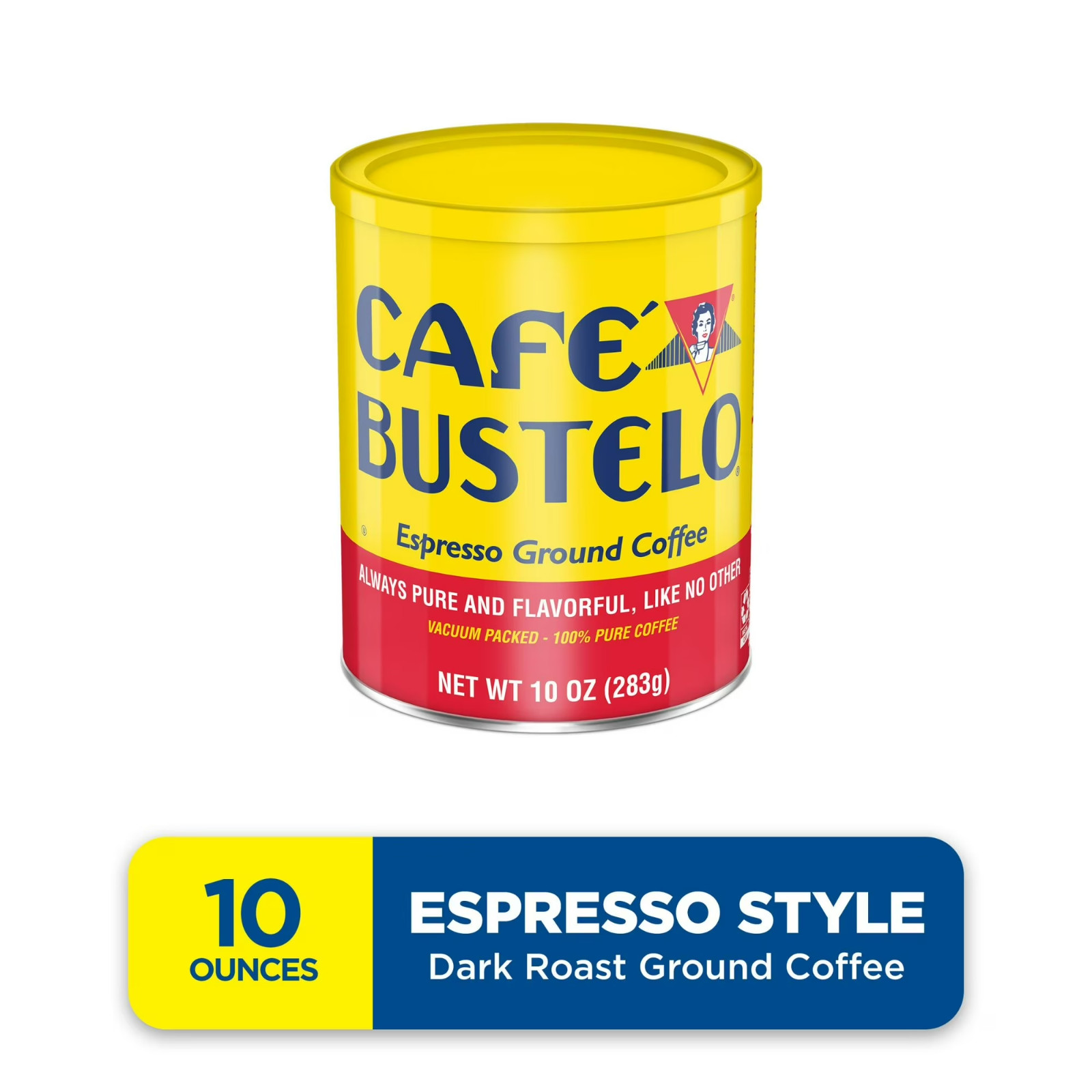 Cafe Bustelo, Espresso Style Dark Roast Ground Coffee, 10 oz Can (Pack of 3) gallery