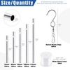 61Pcs Wind Chime Kit Including 50Pcs 11.5cm 10cm 9cm 8cm 7cm Wind Chime Tubes... gallery