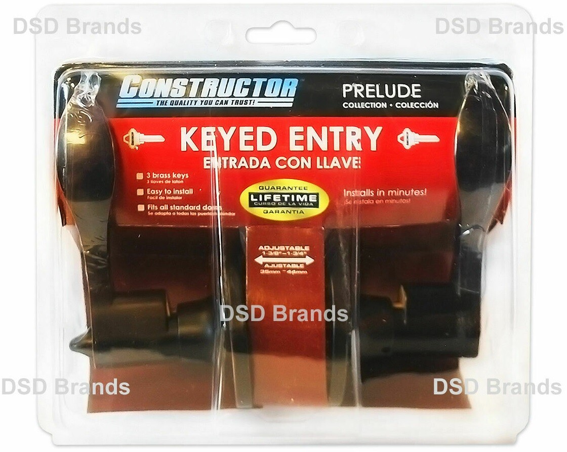 Constructor Entry (Keyed) Door Lever Reversible Handle Lockset Oil Rubbed Bronze gallery