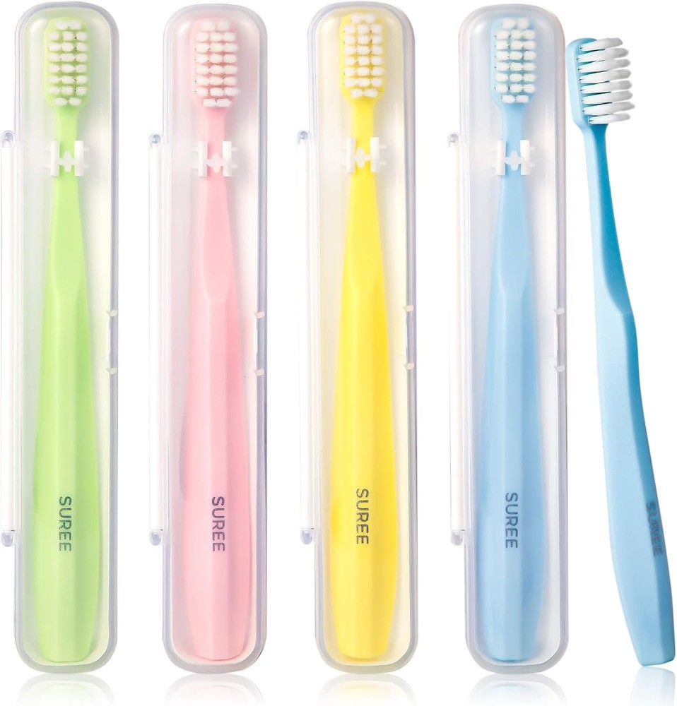 Extra Soft Toothbrush for Sensitive Teeth, Upgraded 10000 Ultra Soft Bristles
