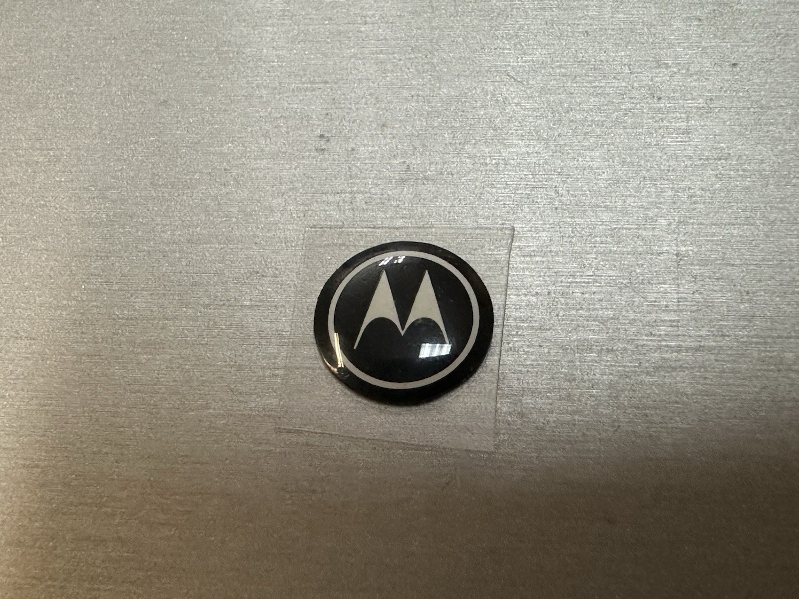 Motorola Logo Startac Dark Metallic Crystal Dome Emblem Badge Sticker, New gallery