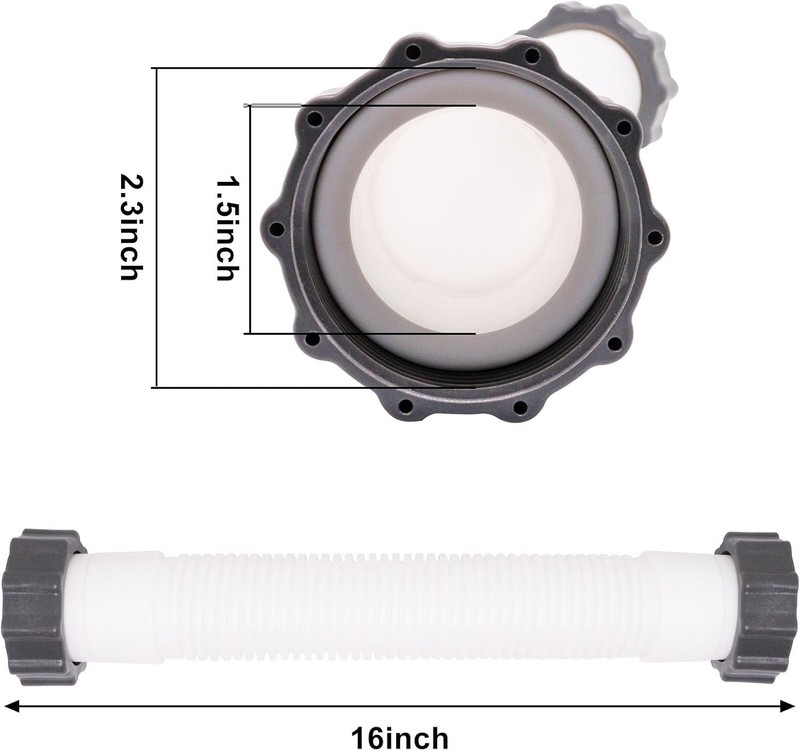 16 Inch Pool Pump Hose Replacement Interconnecting Hose for Sand Filter Pump ... gallery