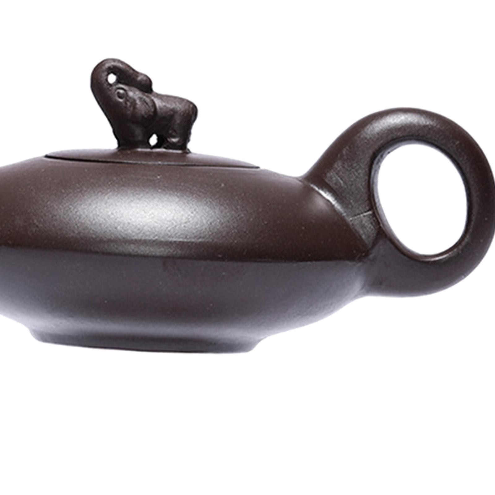 Clay Teapot Handmade Portable Elephant Shaped for Tea Room gallery