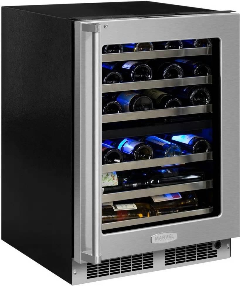 Marvel Professional Series 24 Inch SS Dual Zone Wine Refrigerator MP24WDG5LS gallery