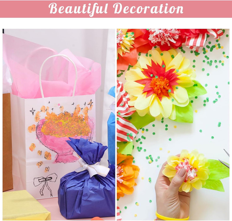 160 Sheets Tissue Paper Bulk for Gift Bags 20 X 14 Inches Multicolor Gift Tissue gallery