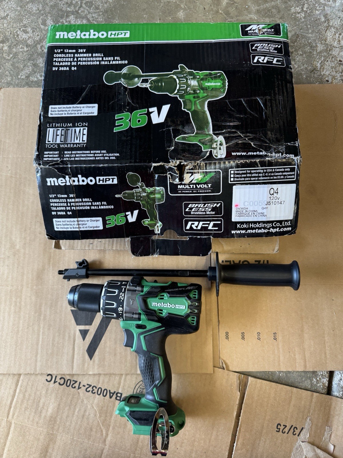 Metabo HPT MultiVolt 1/2-in 36-volt Variable Speed Brushless Hybrid Capable Cord gallery