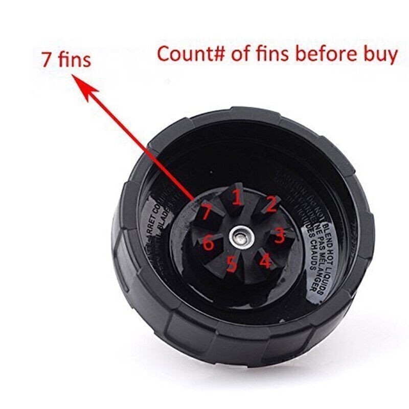 7 Fin Extractor Blade For Nutri Ninja Blender 1000W 1500W BL640 BL480W NN100A gallery