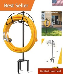 Triangular Iron Hose Organizer – Detachable & Easy Install for Outdoors