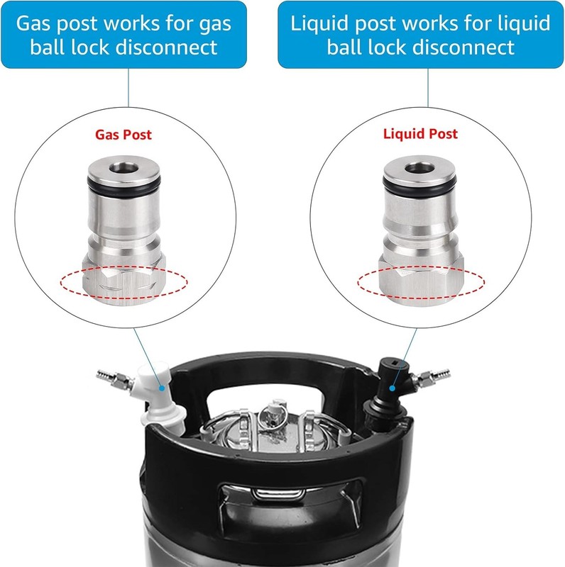 Cornelius Type Ball Lock Keg Posts,Stainless Steel Poppets and Springs,Poppet... gallery