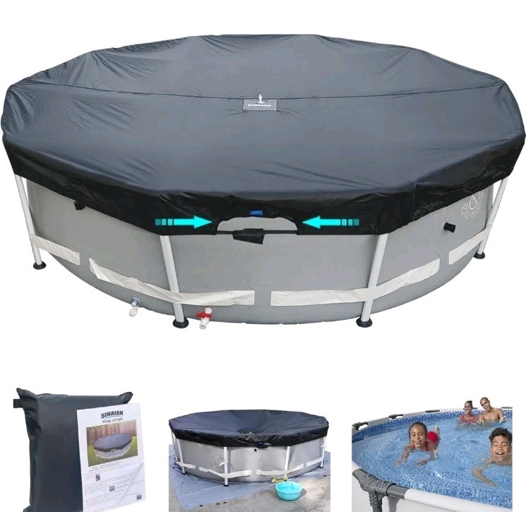 14 Ft Pool Cover, Quick Installation and Removal Above Ground Pool Cover gallery