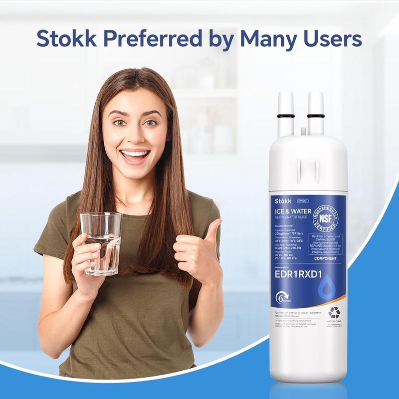Refrigerator Water Filter Replacement for EDR1RXD1 Filter 1 W10295370A 1-Pack US gallery