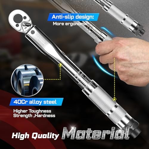66Pcs 1/4 In. Drive Click Torque Wrench Set, 35-200In.Lb 72 GX-TW0104FS66-US gallery