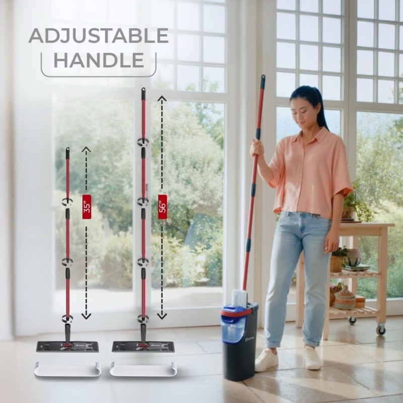 O-Cedar H2prO Flat Mop System | Quick Cleaning Tool | Clean with Clean Water gallery