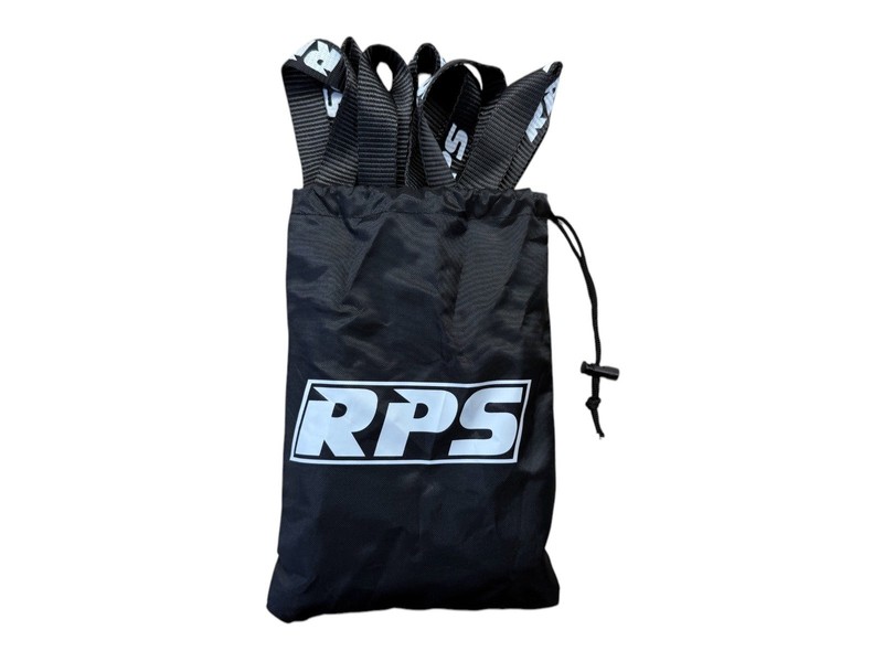 Racingpowersports Soft Loop Tie Down Straps 4500lbs Motorcycle ATV 8PCS 1x8 Blk gallery