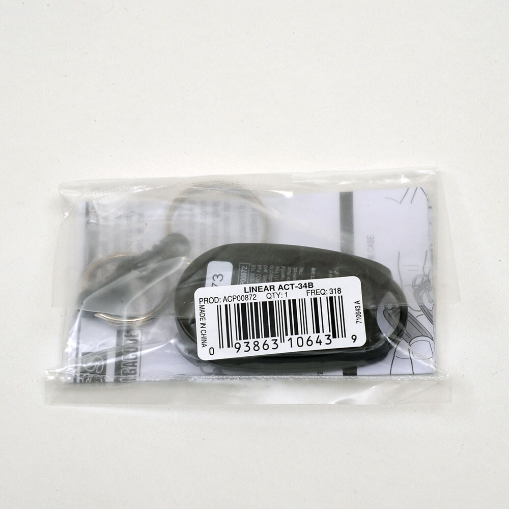 Linear ACT-34B 4-Channel Block Coded Key Ring Transmitter gallery