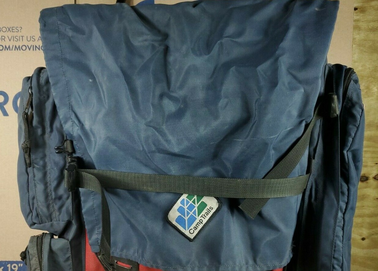 CAMP TRAILS External Frame blue and red Hiking Camping Backpack Large Size 2