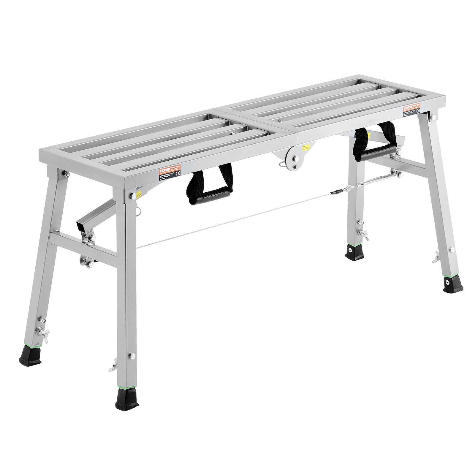 Work Platform Adjustable Height Portable Scaffolding Platform 400 lb Load gallery