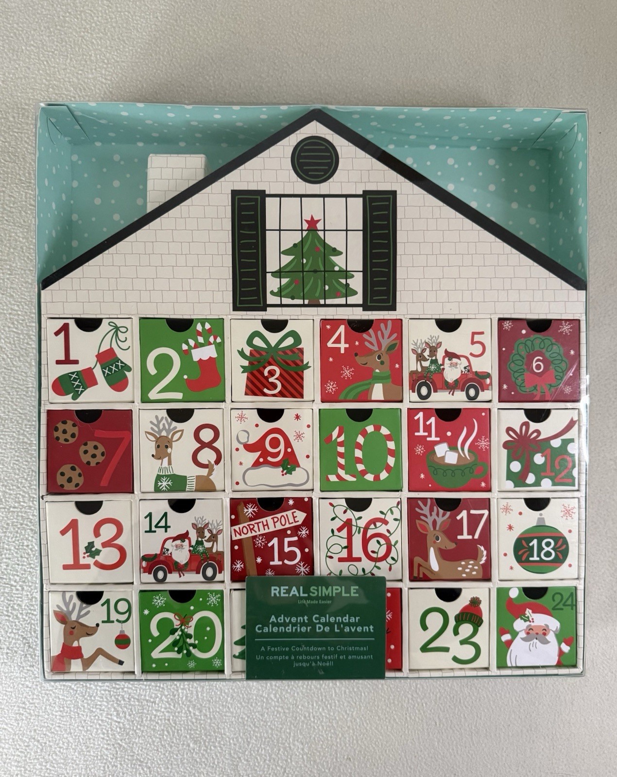 Real Simple 24-Day Christmas Countdown Advent Calendar Customizable gallery