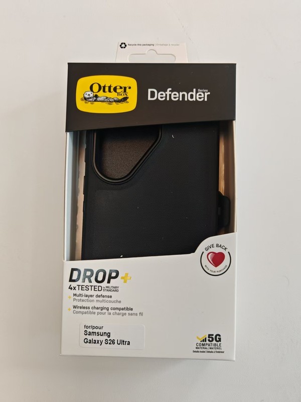 OtterBox Defender Series Case With Belt Clip For Samsung Galaxy S26 Ultra-Black