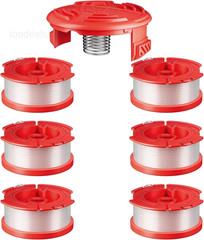 7 Pcs CMZST0653 Weed Eater Strings Compatible with Craftsman 6 Spools+1 Cap