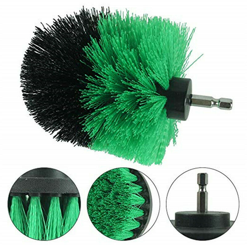 Drill Brushes Set 3pcs Tile Grout Power Scrubber Cleaner Spin Tub Shower Wall gallery
