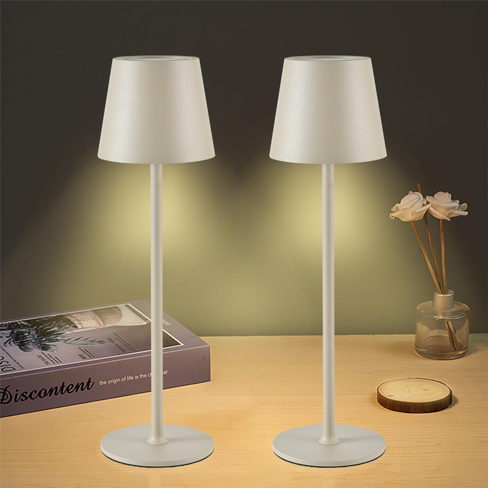 Cordless Table Lamps 4600mAh Battery USB Rechargeable - Touch Control gallery