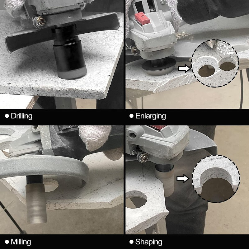 Diamond Core Drilling Bit Set Kit Hole Saw For Marble Ceramic Tile Porcelain gallery