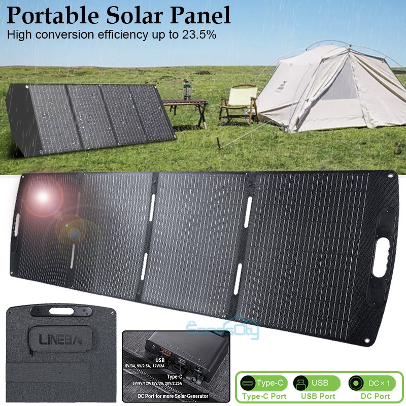 100W 200W Solar Panel Foldable Long-lasting IP65 MC4 Connectors, Controller gallery