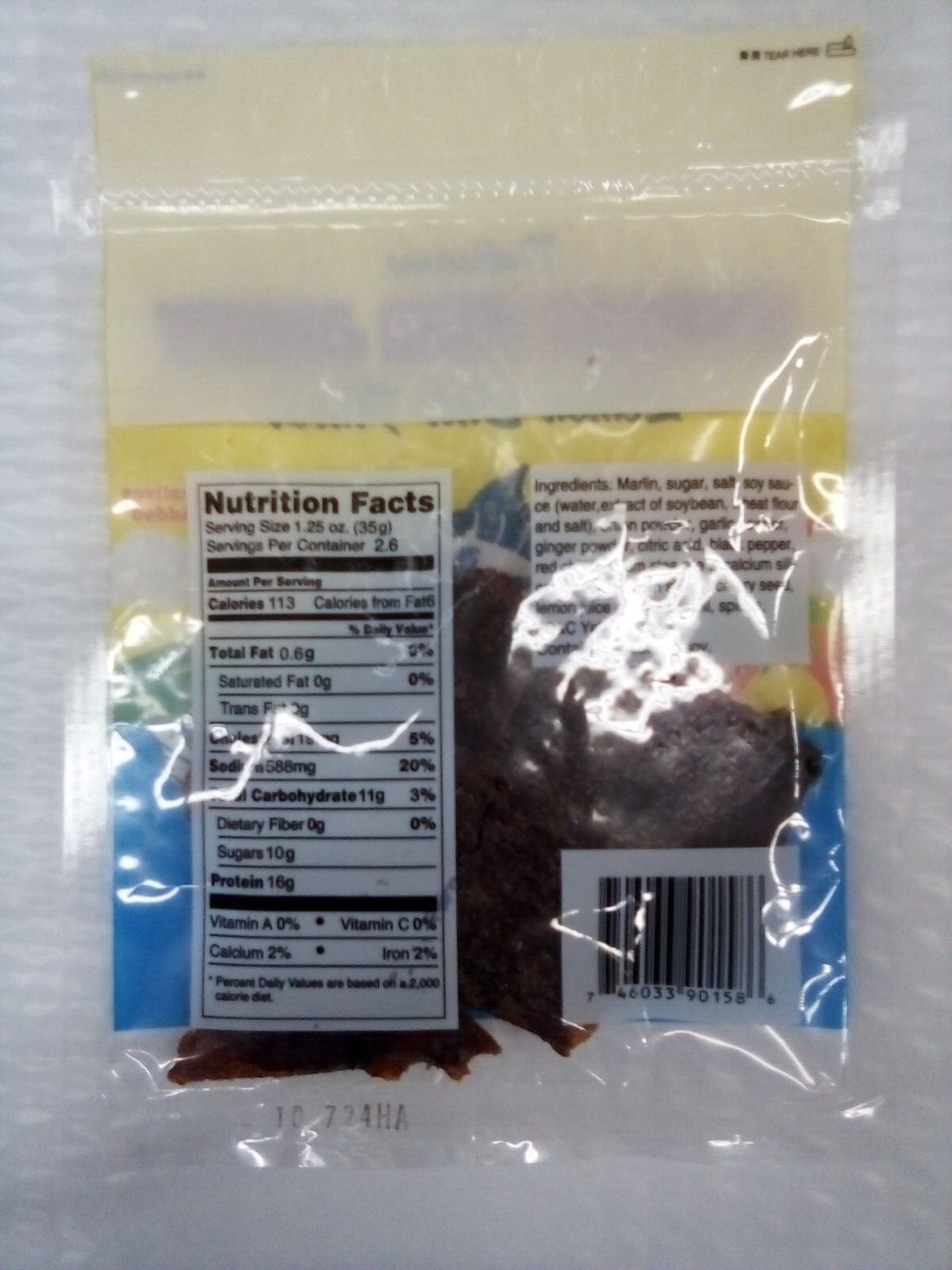 MARLIN Fish Jerky LEMON SALT Flavor 2oz. Direct from Hilo. Best Prices gallery