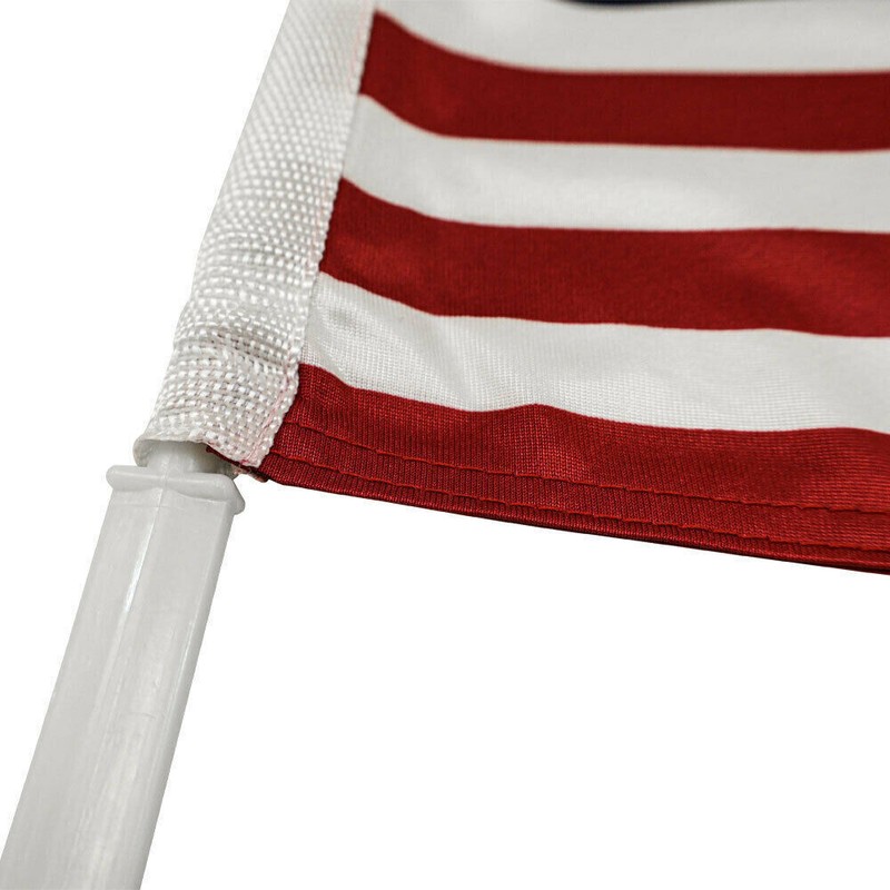 (2 PACK) USA Car Flag Double Sided American Car Flag Car Window Flag 100D gallery