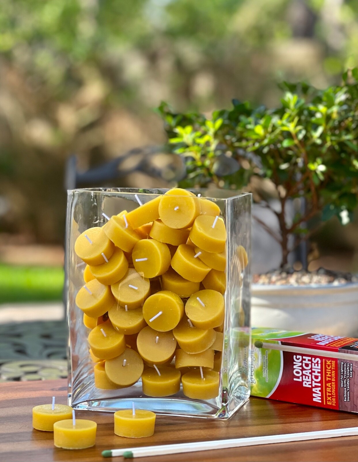 100% Beeswax Tea Light Candles, Refills with and without cups gallery