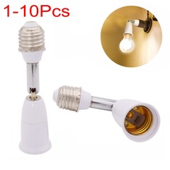 E26 E27 Light Bulb Socket Adjustable Converter Lamp Holder Adapter Extender 4.5″