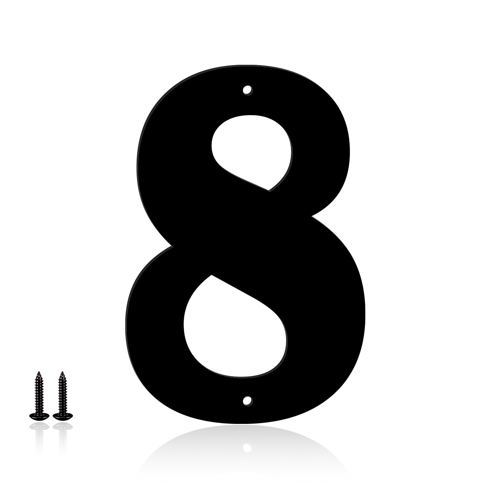 3 Inch Metal House Numbers, Address Letters and Numbers 3 Inch, Black 8 gallery