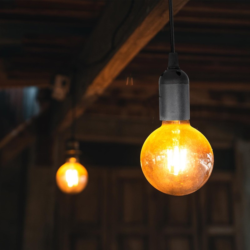 Hanging Light Bulb Socket with Cord - 10Ft Plug in Light Socket E26/E27 Exten... gallery