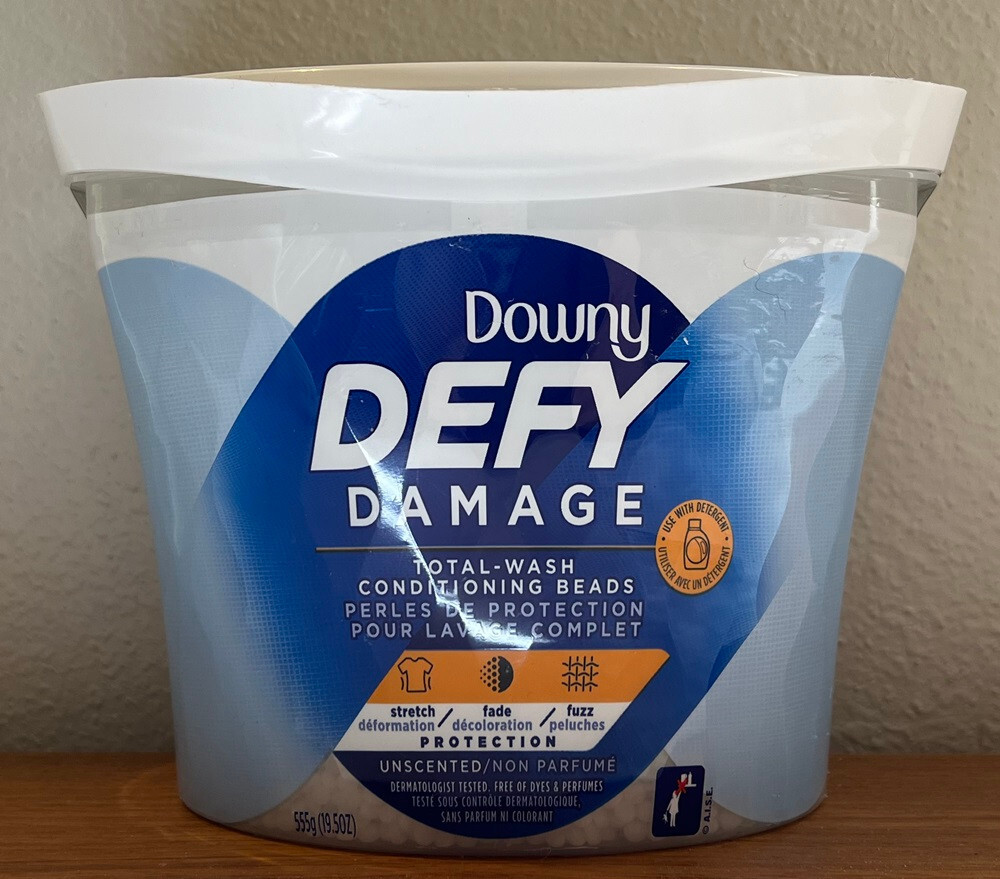 Downy Defy Damage Conditioning Beads ~ Unscented ~ 19.5 Oz ~ Multiples Available gallery