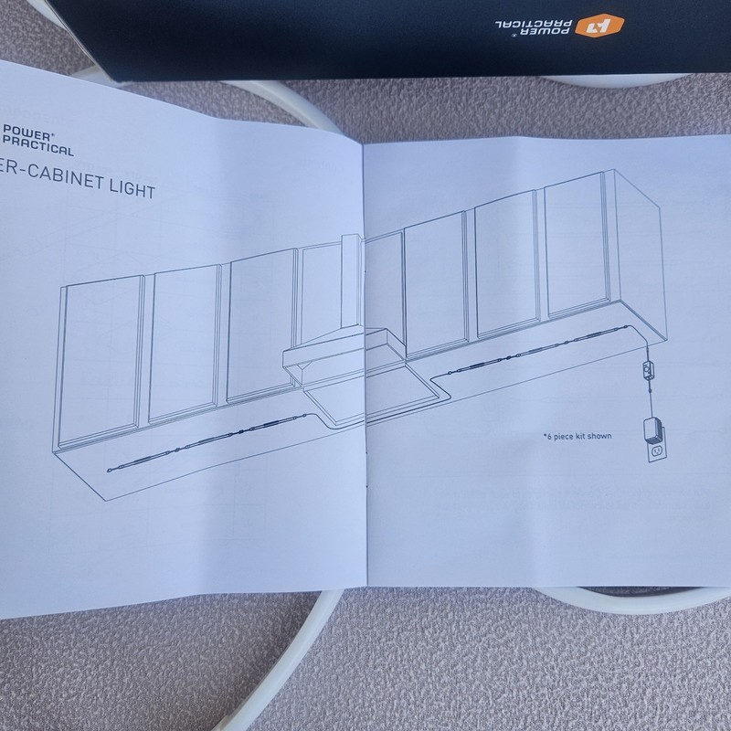 Power Practical Luminoodle Under Cabinet Lighting Kitchen Strip 6PK NO REMOTE gallery