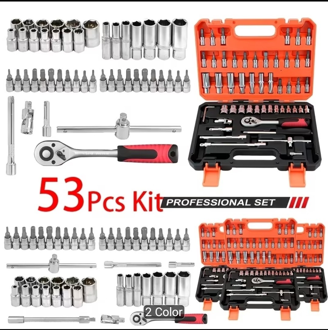 52pcs Professional Tool Set ~ Multi-functional Toolbox for Home, Shop, Office gallery