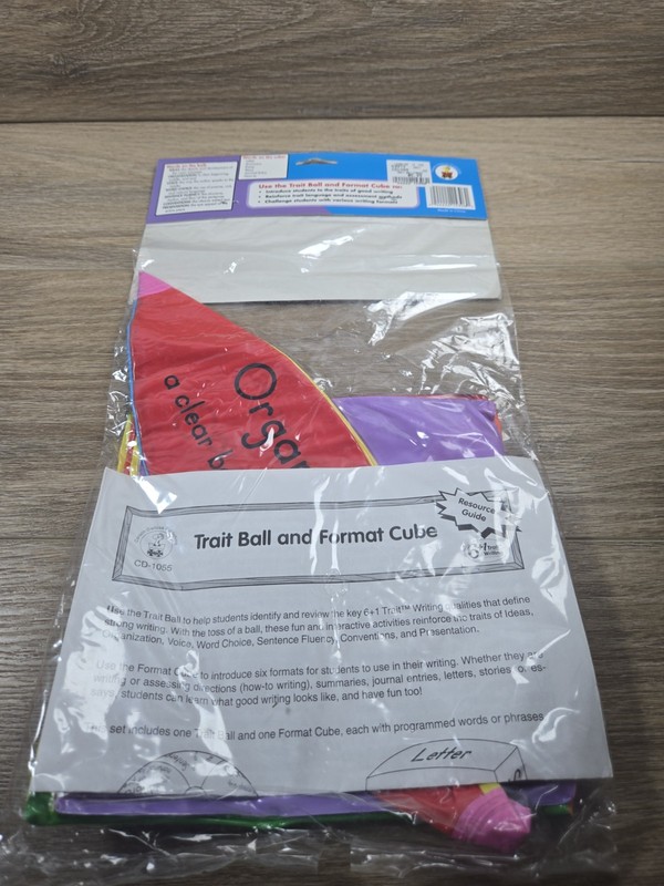 Writing Trait Ball & Format Cube. Cd-1055. Education Teacher Resource gallery