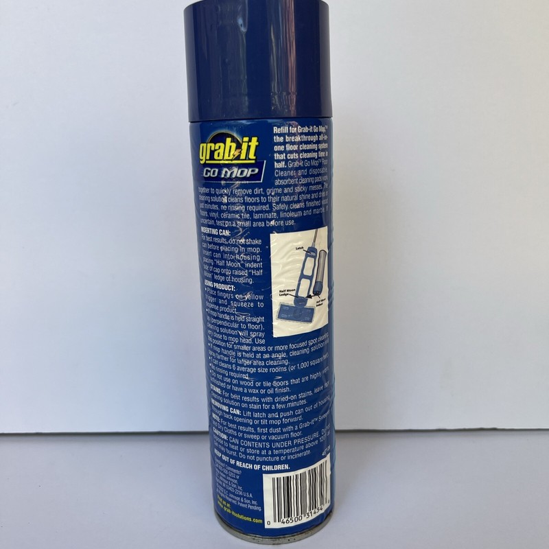 Pledge Grab-it Go Mop System Floor Cleaner - Refill Can - Discontinued - NEW gallery