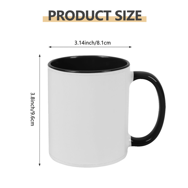 Customized Two Tone Coffee Mug Personalized Text Daily Work Identity Present gallery