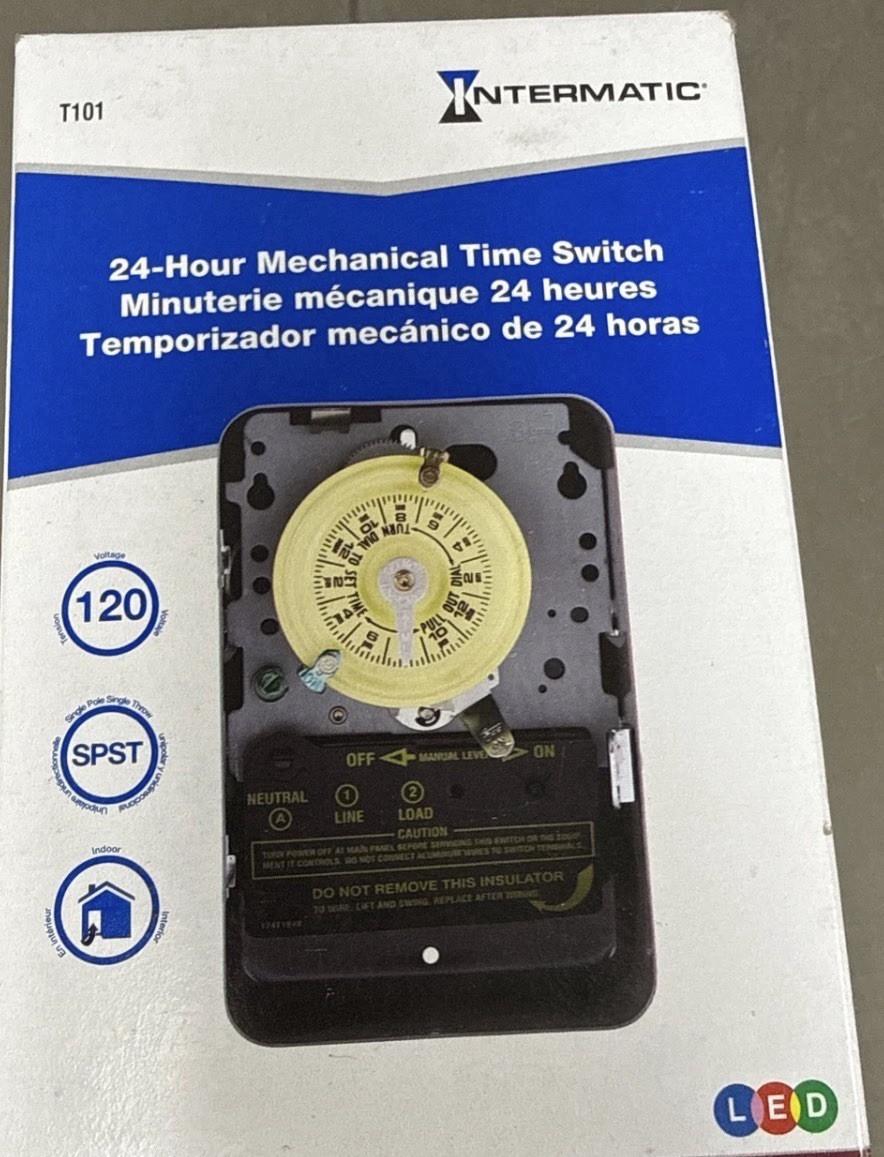 Intermatic T101 24-Hour Mechanical Time Switch 40A 120V SPST Indoor NEMA 1 NEW gallery