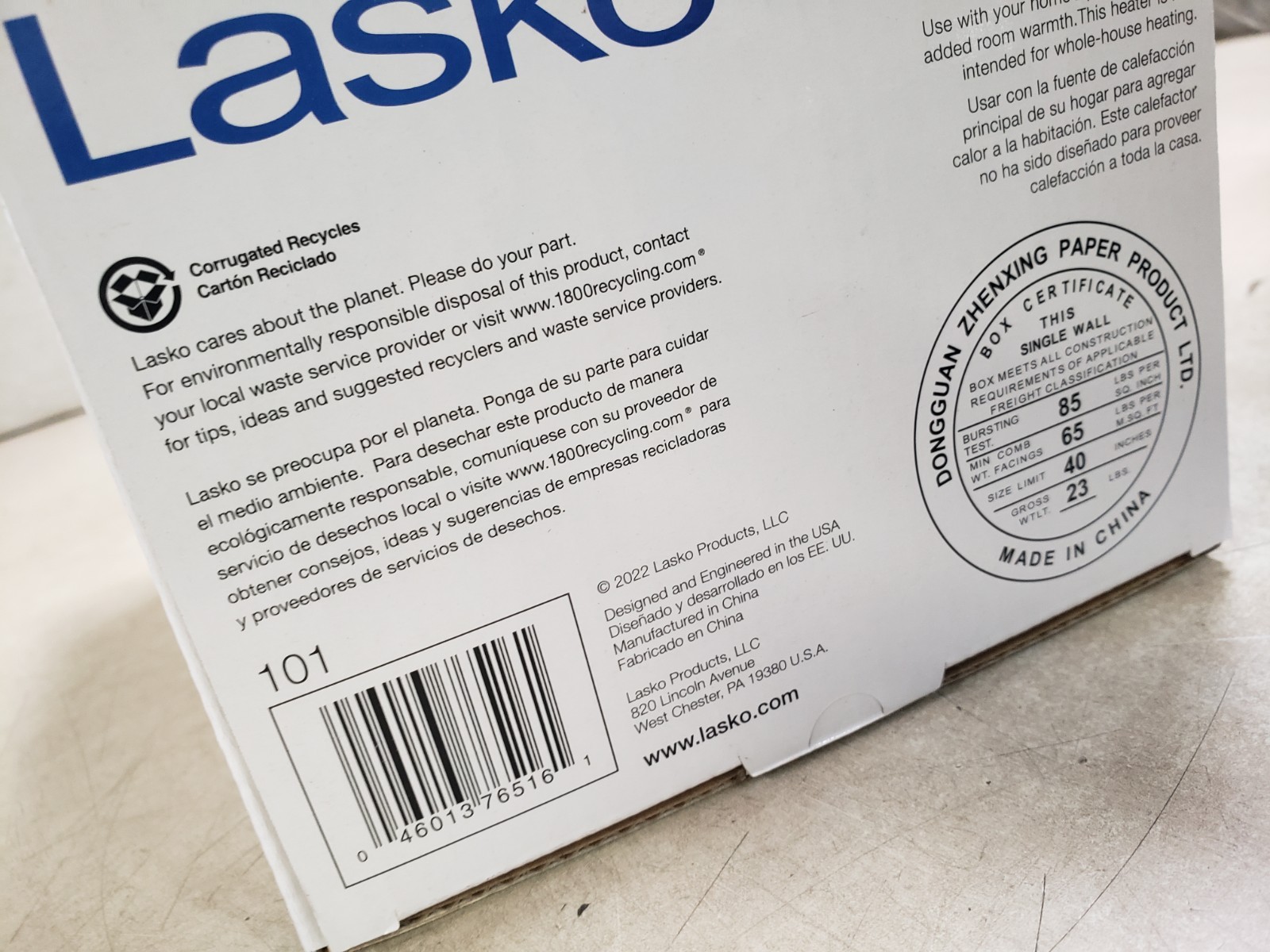Lasko 101 MyHeat Personal Electric 200W Ceramic Space Heater, White gallery