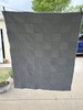 Handmade Gray White Patchwork Quilt 100% Cotton Traditional 42" x 52" New gallery