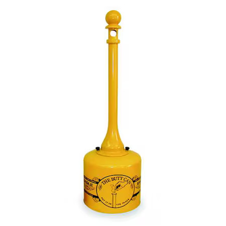 Eagle Mfg 1205 40 In H Cigarette Receptacle, 2 Gal, 12 In Dia, Yellow gallery