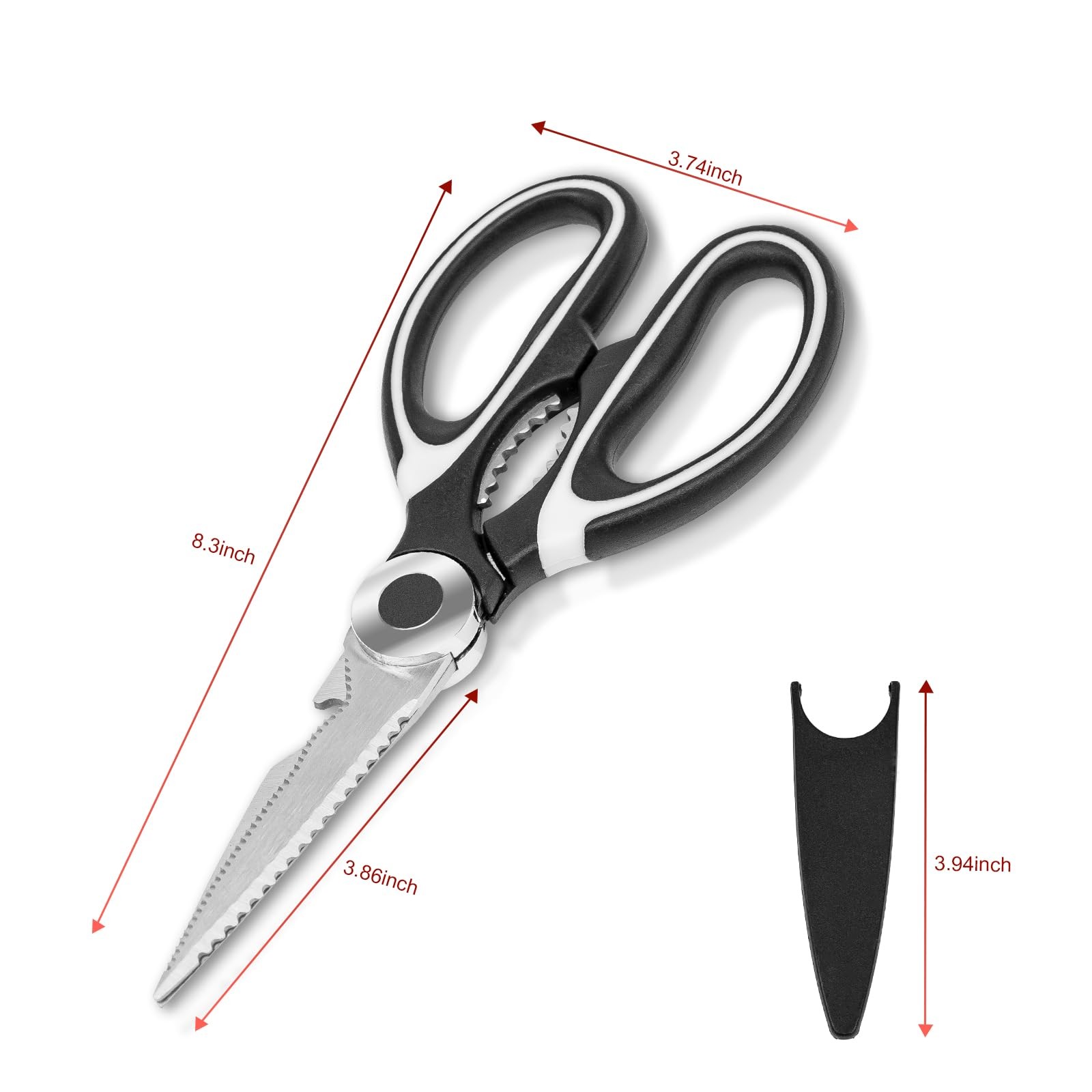 SZHLUX 2 Pack Kitchen Scissors Heavy Duty Premium Sharp Kitchen Shears for Food gallery